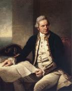 unknow artist Captain James Cook oil painting on canvas